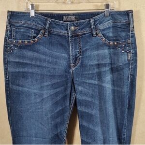 11134 Silver Suki Mid Slim Boot Cut jeans 18 / 31 Marked 18/31, Fit Like 16/30
